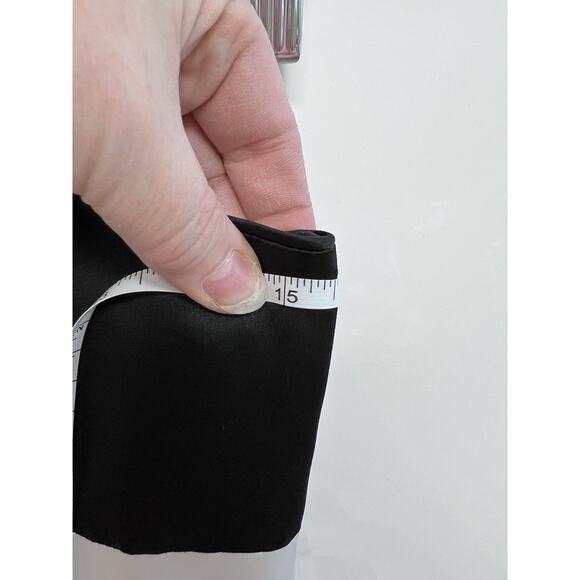 VTG 90s Y2K Prom Dress ColorBlock Homecoming Formal Sz 5 Grunge Goth Satin - Picture 11 of 14